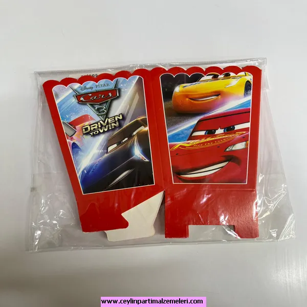 Cars Temalı Popcorn Kutusu 